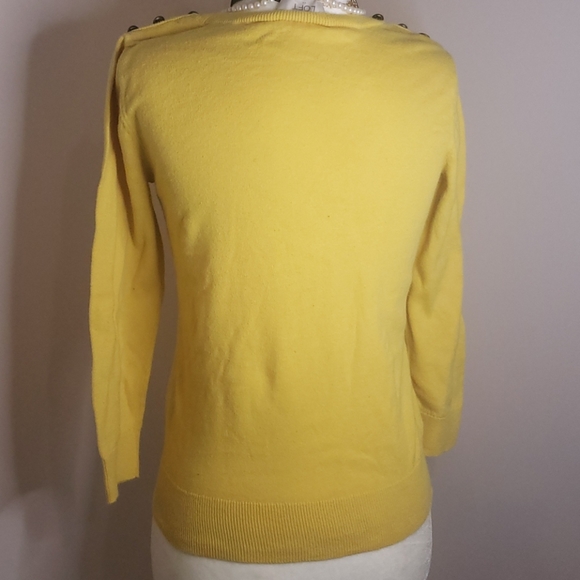 ❣️ FINAL SALE 🤍 XS LOFT Yellow Sweater - Picture 4 of 4
